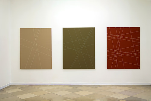 flow down, 2017, Acrylic on Polyester, 130 x 165 cm