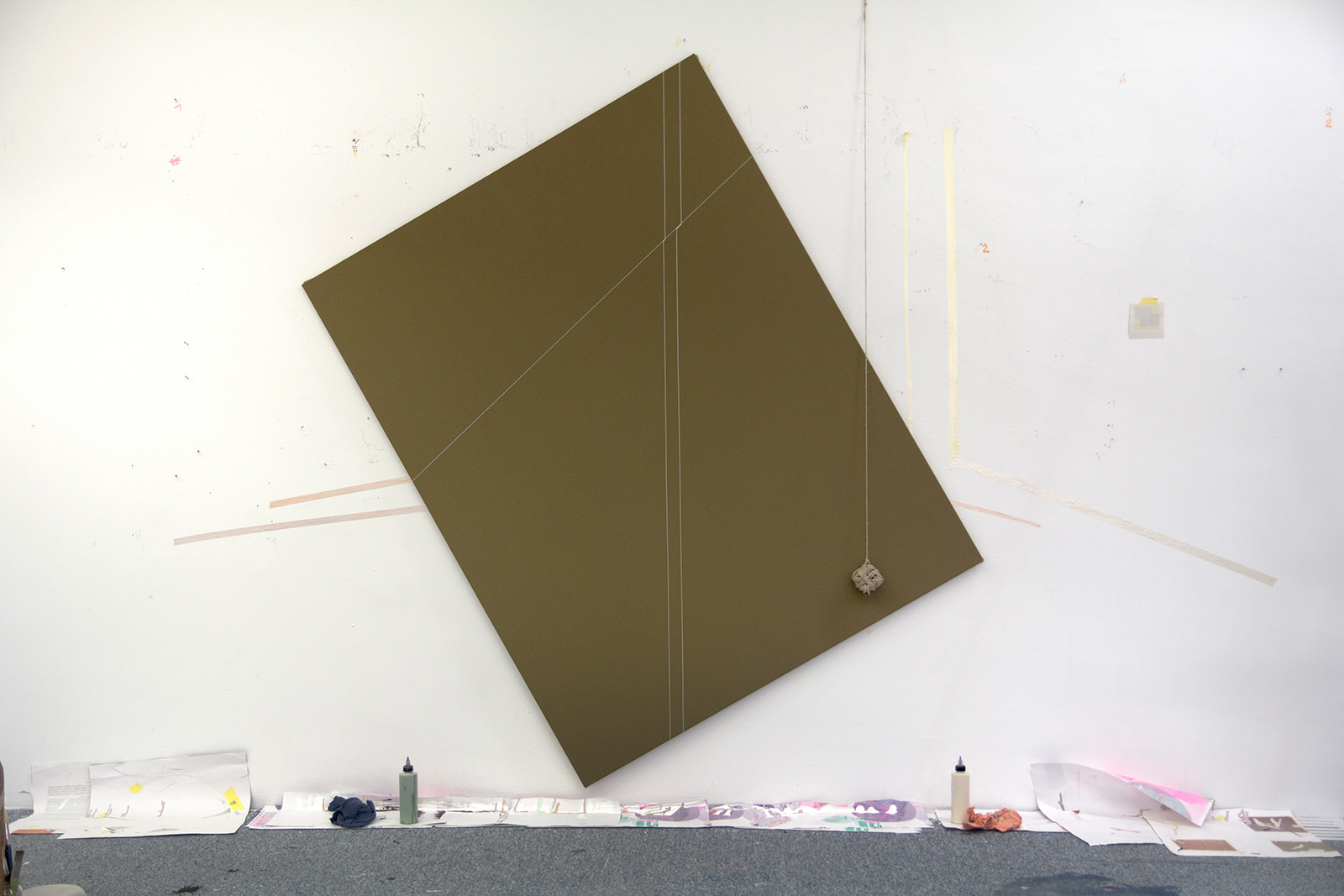 flow down, 2017, Acrylic on Polyester, 130 x 165 cm