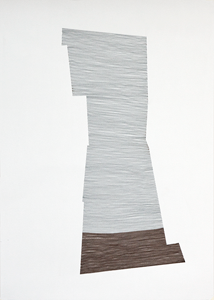 Forecast, Tuschepinselstift auf Papier, 70 x 50 cm, 2014