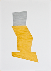 Forecast, Tuschepinselstift auf Papier, 70 x 50 cm, 2014